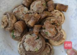 瘦肉酿口菇的做法图解6
