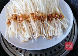 蒜蓉粉丝蒸金针菇的做法图解7