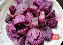 紫薯芝麻饼的做法图解2