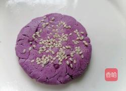 紫薯芝麻饼的做法图解6