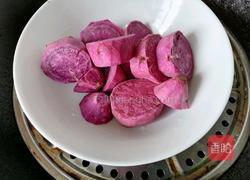 糯米紫薯糕的做法图解2