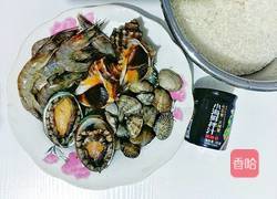 鲍鱼螺肉海鲜饭的做法图解1