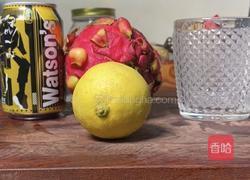 火龙果苏打水的做法图解1