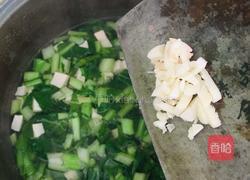 菜心豆腐羹的做法图解4