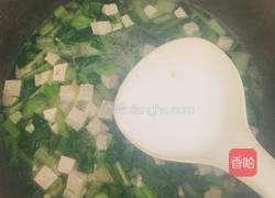 菜心豆腐羹的做法图解5