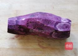 紫薯糯米饼的做法图解1