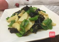 木耳炒山药的做法图解5