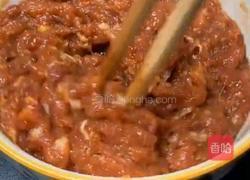 虎皮青椒酿肉的做法图解3