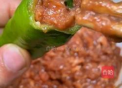 虎皮青椒酿肉的做法图解4