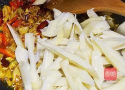 双椒爆炒鸭板肠的做法图解5