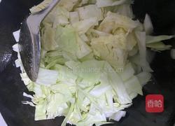 甘蓝菜炒五花肉的做法图解4