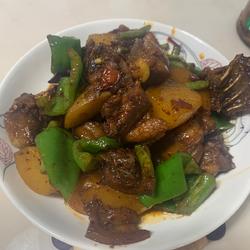 土豆豆角烧鸡肉的做法[图]