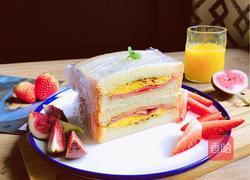 五分钟早餐，培根煎蛋三明治的做法图解8