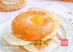 金枪鱼贝果汉堡~紧实有嚼劲的做法图解8