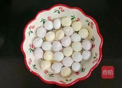 雪梨酒酿圆子的做法图解3