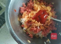 花朵午餐肉饭团的做法图解7