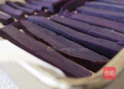 烤紫薯条的做法图解1