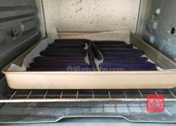 烤紫薯条的做法图解2