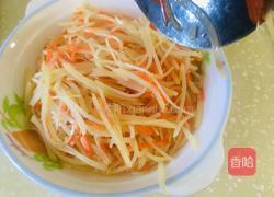 醋溜土豆胡萝卜丝的做法图解5