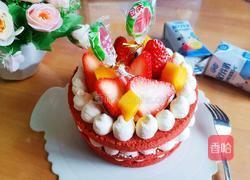 红丝绒草莓裸蛋糕的做法图解19