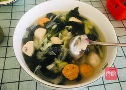 海菜鱼丸汤的做法图解6
