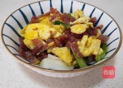 腊肠炒鸡蛋的做法图解7