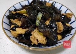 黑木耳炒肉的做法图解5