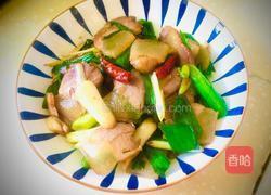蒜苗炒腊肉的做法图解7