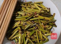 炒蒜苔的做法图解3