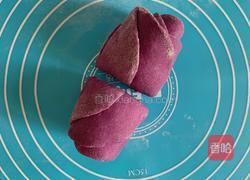 紫薯玫瑰花馒头的做法图解8