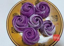 紫薯玫瑰花馒头的做法图解9