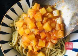 土豆番茄酱蒿籽面的做法图解11