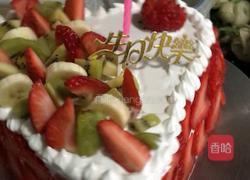 爱心草莓生日蛋糕的做法图解14