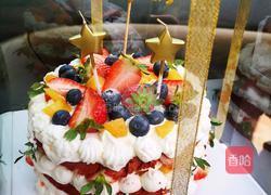 红丝绒水果裸蛋糕的做法图解12