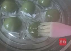 咸蛋黄肉松青团的做法图解14