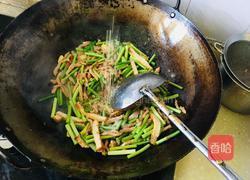 蒜苔豆干炒肉丝的做法图解7