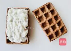[Recommended for fat loss] Low-calorie Black Forest Sandwich Waffles Recipe Illustration 5