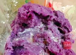 好喝不怕胖的紫薯芋泥鲜奶的做法图解3