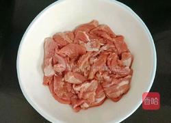 莲藕腐竹炒肉片的做法图解3