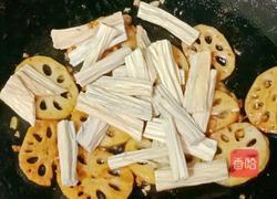 莲藕腐竹炒肉片的做法图解17
