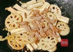 莲藕腐竹炒肉片的做法图解18