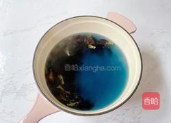 蝶豆花奶冻西米露的做法图解10