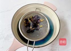 蝶豆花奶冻西米露的做法图解11