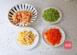 时蔬鸡肉饼的做法图解3