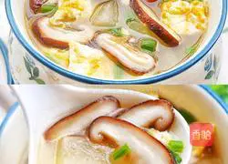 Winter Melon Mushroom Egg Soup Recipe Illustration 3