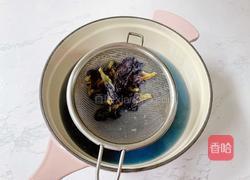 蝶豆花椰汁西米露的做法图解4