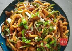 肉丝炒乌冬的做法图解6