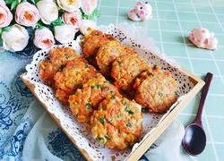时蔬鸡肉饼（低卡减脂）