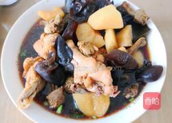 松茸土豆海带炖鸡翅根的做法图解9