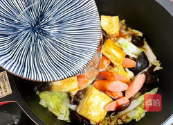 火腿白菜豆腐煲的做法图解15